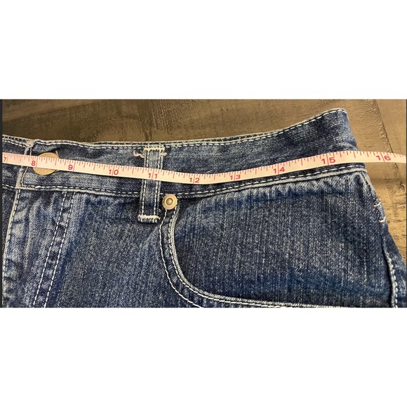 Jalate Vintage 90's Capri Crop Jeans Zebra Print Trim - Sz 7/8 Juniors - Picture 10 of 13